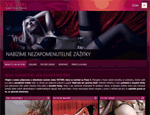 Tablet Screenshot of night-club-victori.cz